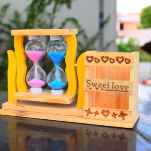 Ancient Double Clock Pen stand - Pack of 1