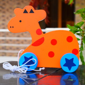 Wooden Giraffe Pull along