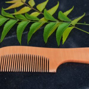 Comb with handle pack of 1 wooden comb