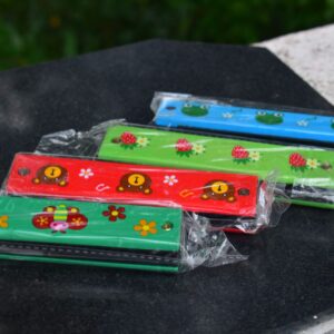 Wooden Mouth Organ - Pack of 1 (Harmonica)