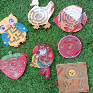 Fun Filled Magnet Maze Puzzle Rnadom With Magnet Stick ball game