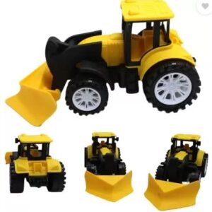 Friction powered plastic road leveller Yellow color toy for kids -JCB