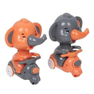 Unbreakable Elephant Press and Go Friction Toy for Kids