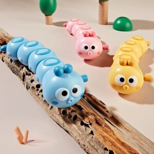 Key Operated Wind-Up Caterpillar toy - pack of any 1