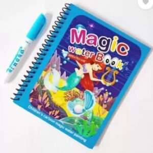 Magic Water Coloring Book, Magic Water Drawing Book Reusable Water-Reveal - water colouring book SMALL