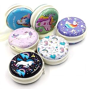 Metal Tin Pouch for coins & earphones - Random 1 piece