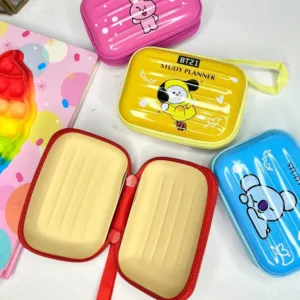 Rectangular Metal Tin Pouch for Earphone, Coins - Any 1 Random