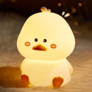 Duck Silicone Night Lamp-Rechargeable  LED Lamp, 7-Color Changing