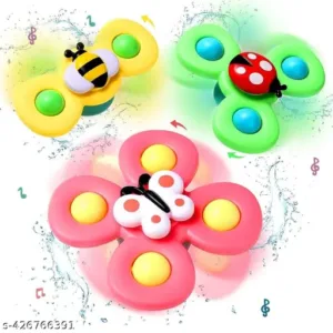 Puzzle Sucker And Fidget Spinning Top With Vaccum Suction Cup -Any 1 Random piece