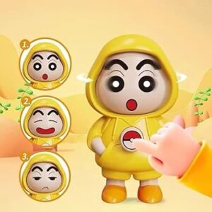 Toy Face Changing Doll Key Holder Cartoon Character spin Keychain - Any 1 Random