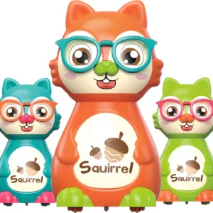 Forest Squirrel Press and Go Play Set Friction Powered Pull Back Colorful Toy Set -Any 1 Random